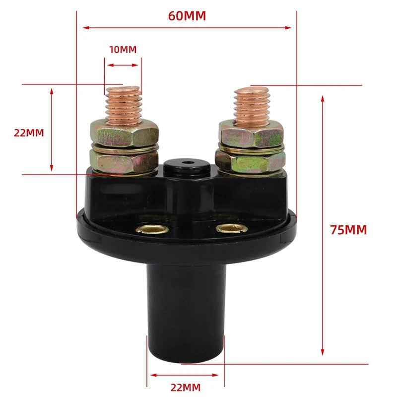 

Main Power Switch Anti-Leakage Knob Type Battery Switch For Cars Rvs Yachts Ships Campers