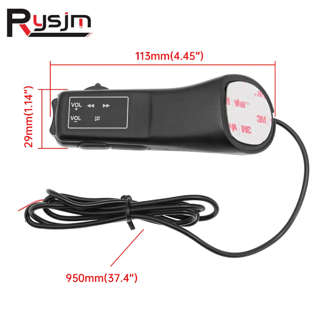 

Пульт дистанционного управления на рулевое колесо автомобиля, универсальный Проводной GPS-навигатор, DVD, Android, 5 клавиш