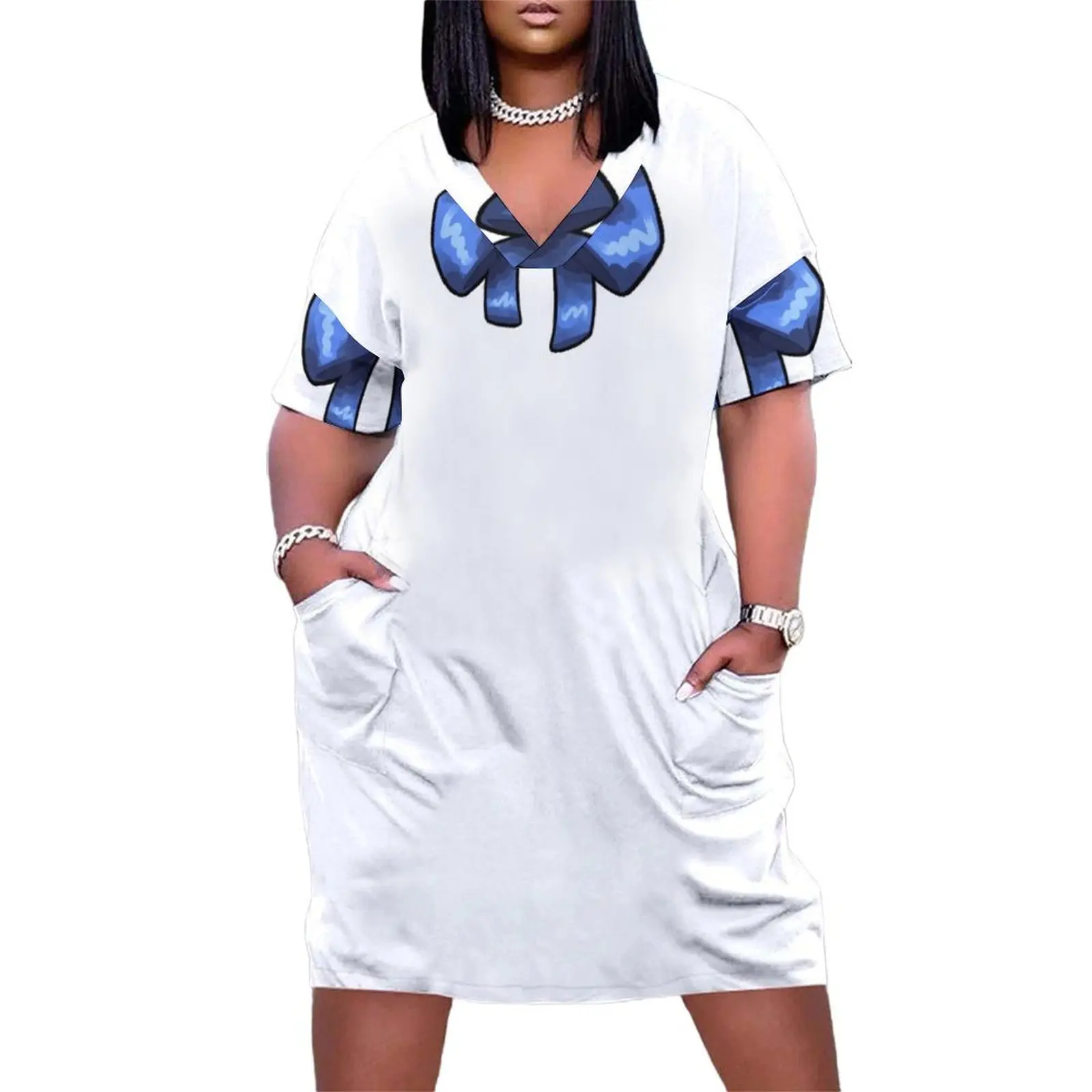 Свободное карманное платье Vanny’s Ribbon Летние женские платья элегантные и красивые