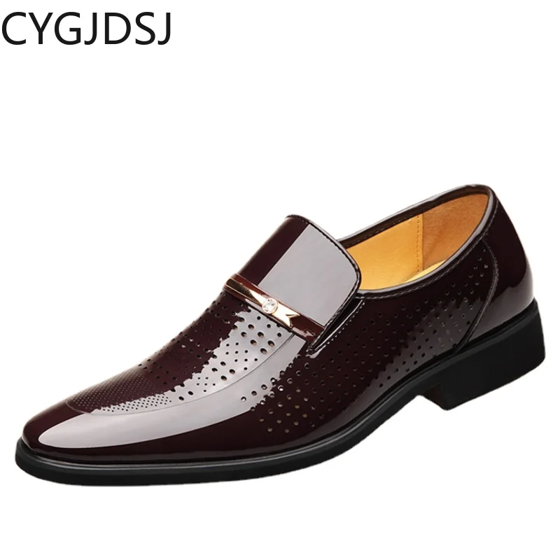 

Italiano Loafers Men Office 2023 Casuales Formal Shoes for Men Patent Leather Casual Shoes Slip on Shoes Men Wedding Dress туфлі