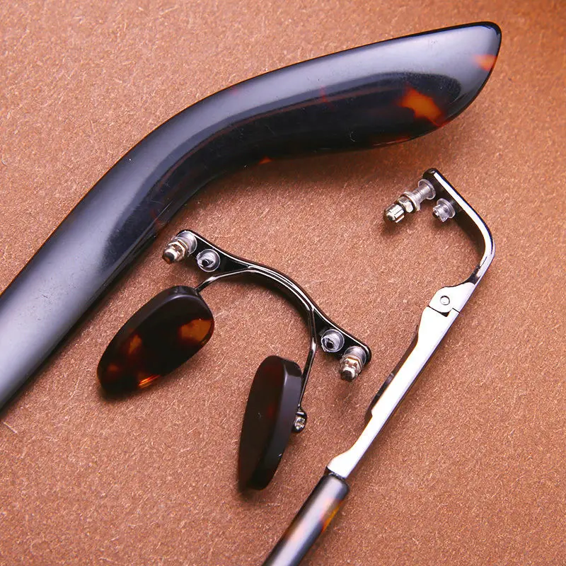 

Vazrobe Rimless Glasses Men Women Wide Tortoise Temple Eyeglasses Frame Male Gold Grey Spectacles for Grade Lens