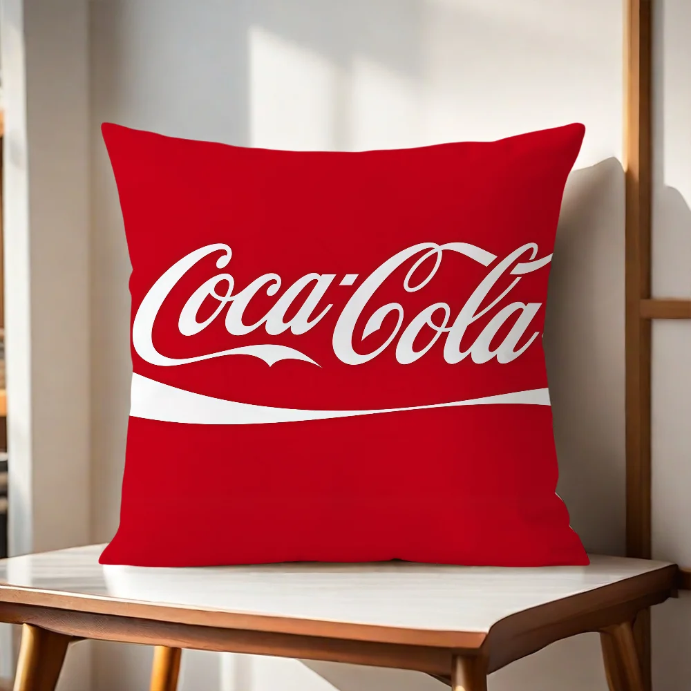 Фото Модный принт C-Coca C-Cola, наволочка для подушки, декор для дивана, дома, автомобиля, комнаты, кафе, офиса, скандинавский минимализм. №2