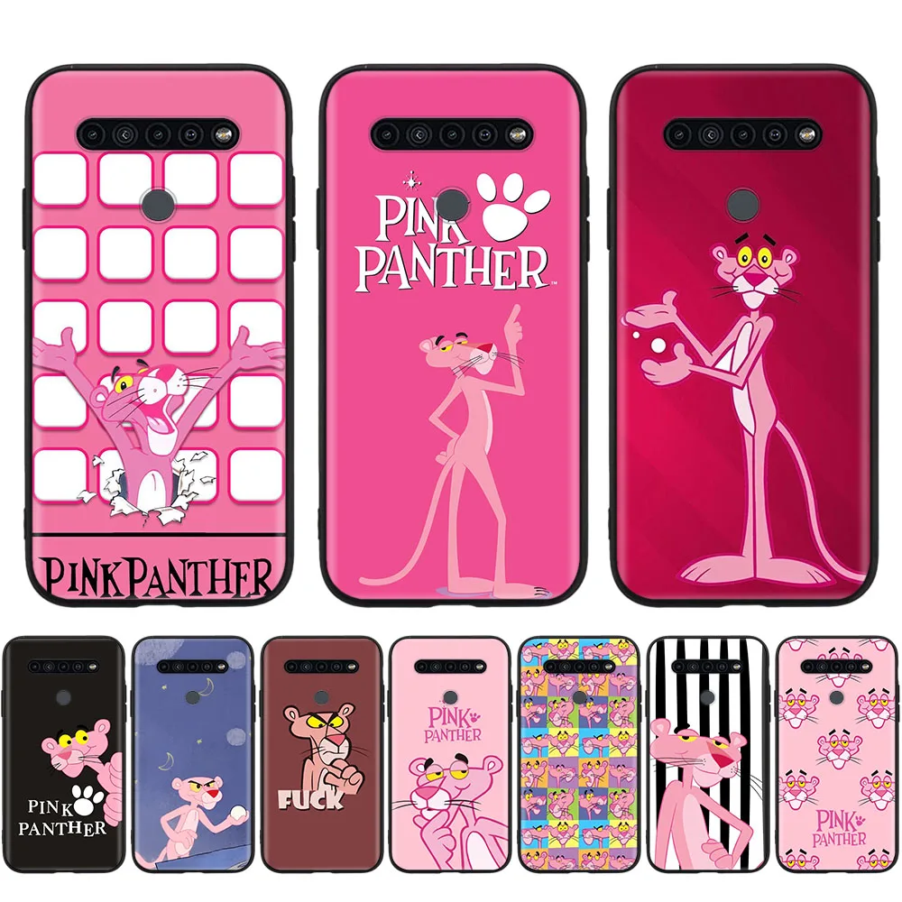 

Pink Panther Black Case for Xiaomi Redmi Note 11 11I 11S 11T 12 8 Lite A3 10A 9C Poco C3 C40 Pro