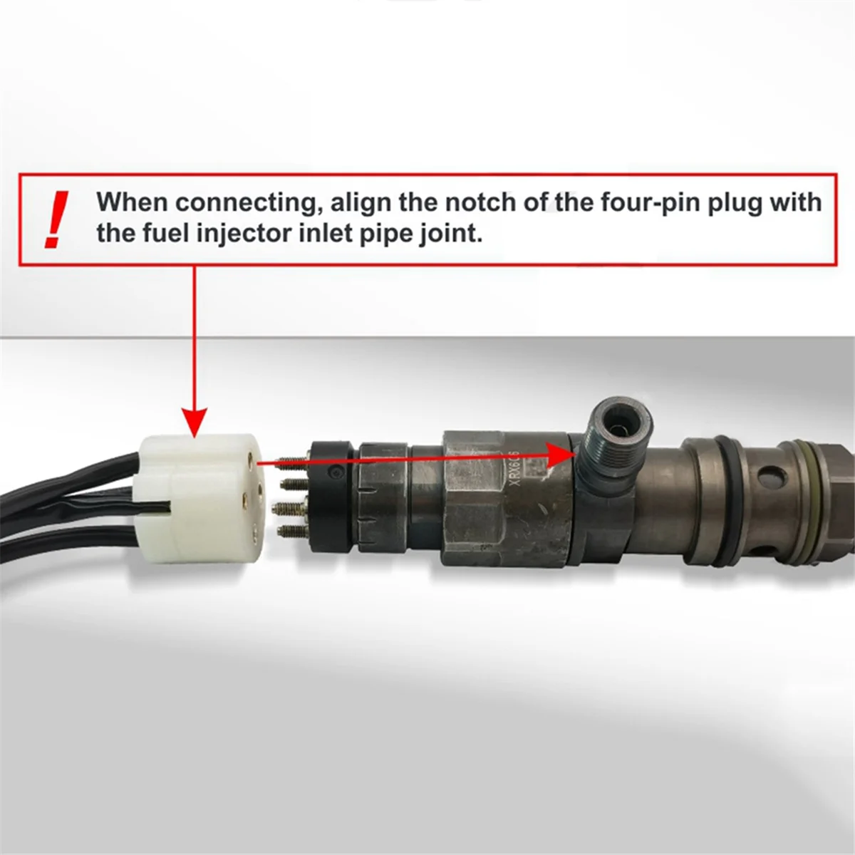 1 шт. CRIN 4-контактный разъем топливной форсунки жгута проводов кабель для форсунок