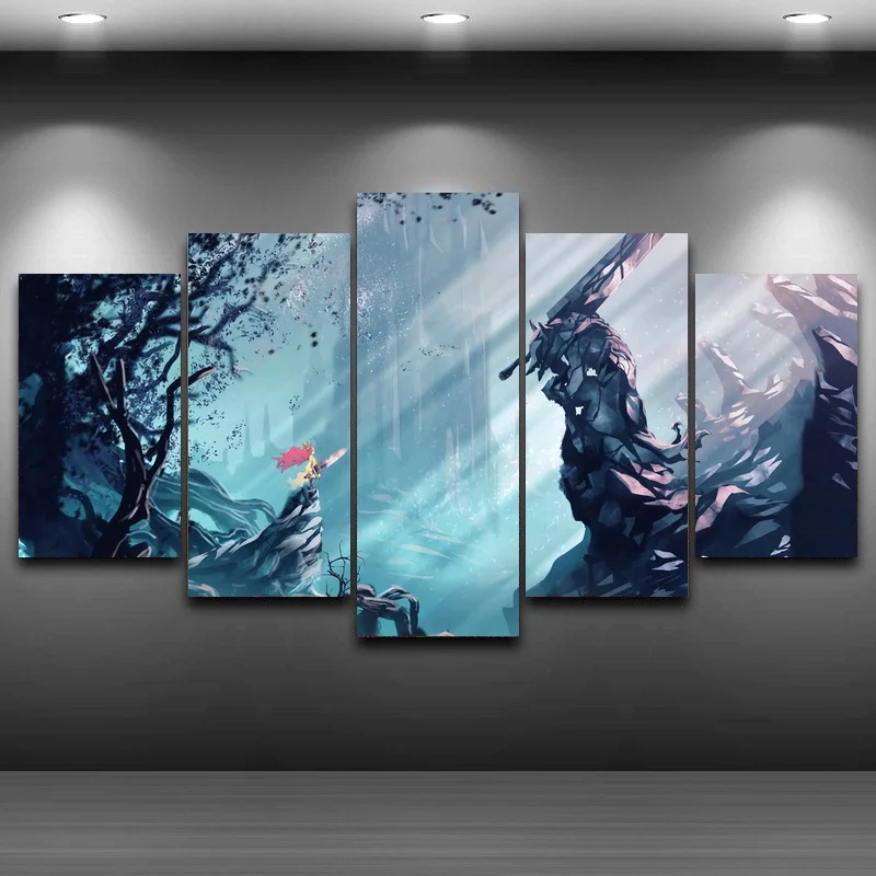 

Canvas Paintings Wall Art Home Decor For Living Room Framework 5 Pieces berserk Pictures Prints Anime Anime Posters Frameless