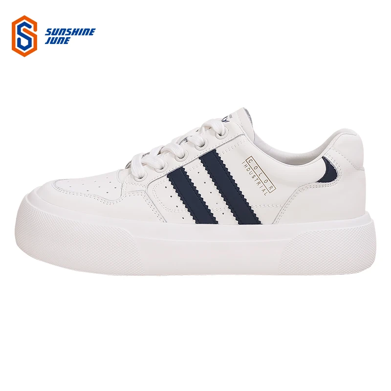 2022 spring and autumn women's white shoes ins thick-soled increased board shoes breathable casual shoes sports shoes