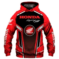 2022 new honda car wing hoodie 3d print sweatshirt men sportswear zip hoodies hiphop casual pullover motorcycle racing red hoody