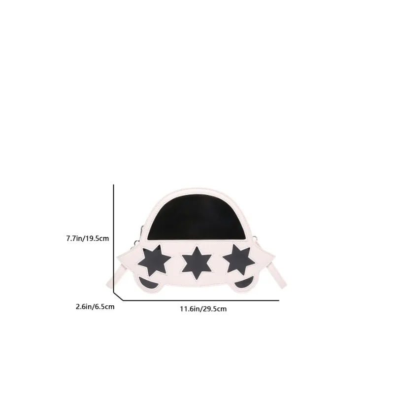 New &quotUFO Spacecraft Bag&quot Women's Trend Personality Single Shoulder Bag Designer Y2K Ladies Stars Hollow Small Crossbody Bags