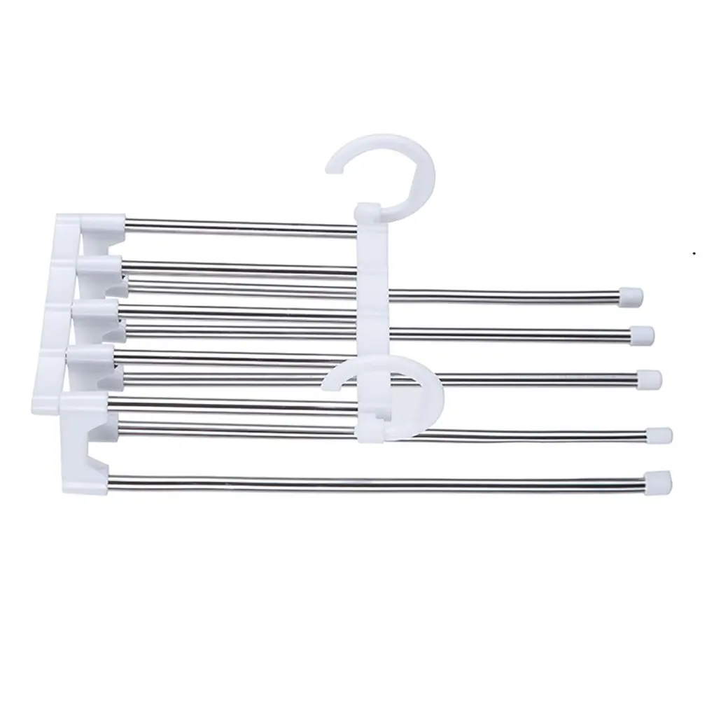 

Storage Device Folding Magic Pants Clip Telescopic Multi-layer Clothes Rack Multifunctional Suit Hanger