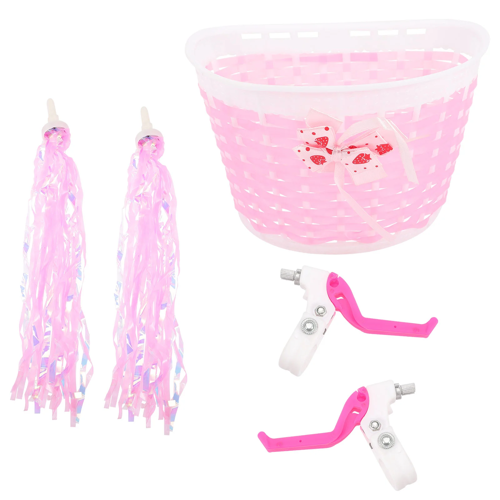 

Bike Basket Handlebar Kids Streamers Brake Scooter Levers Girls Tassels Accessories Handle Rear Ribbon Kit Tassel Decorations