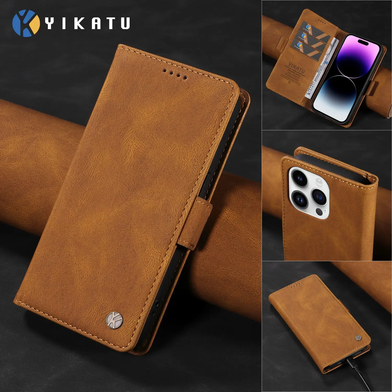 Чехол с боковой пряжкой для OPPO A79 A58 A38 A18 A96 A98 A57 A17 A16S A3 A3X K12X F25 F23 Pro 5G Cover Coque Flip Wallet