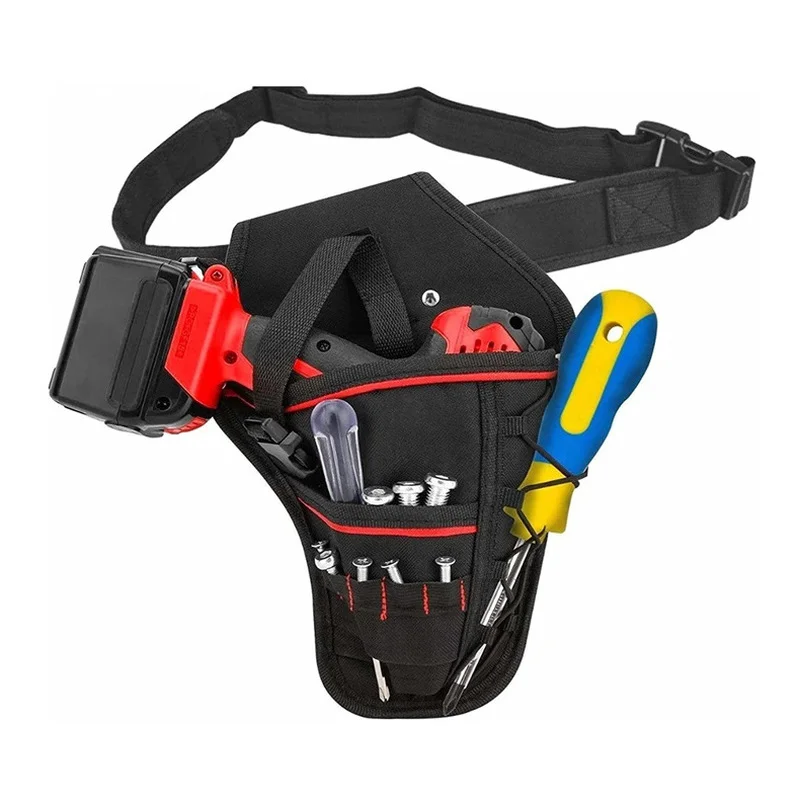 ESPLB Multi-functional Waterproof Drill Holster Waist Tool Bag Electric Waist Belt Tool Pouch Bag for Wrench Hammer Screwdriver