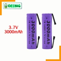 14500 lithium battery 3 7v 2700mah rechargeable batteries welding nickel sheet bateria for torch led flashlight toy