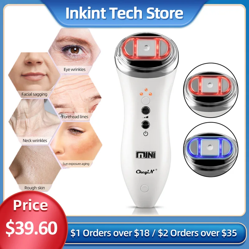 

Ультразвуковое вибрационное устройство для подтяжки кожи лица портативное RF Устройство для подтяжки лица против старения лица тонизирующ...