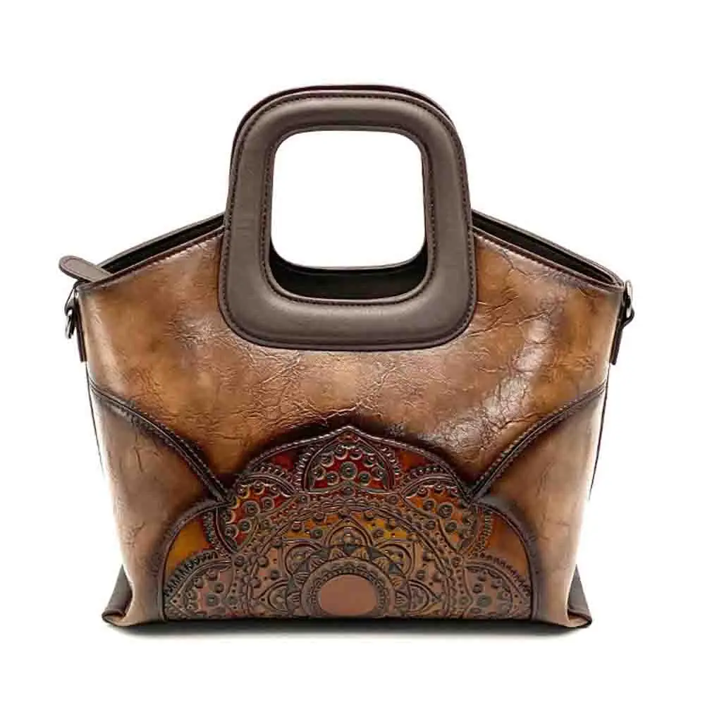 

Retro Women Tote Bag Old School Style Luxury Designer Bag High Quality PU Leather Vintage Shoulder Purses and Handbags 2022 New