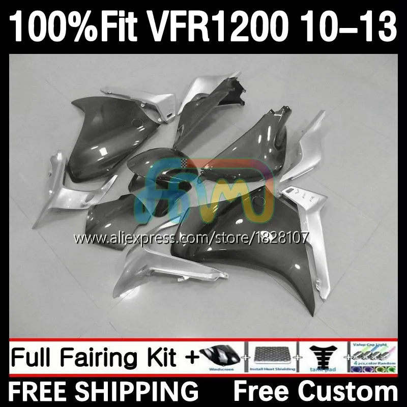 

Glossy Grey OEM Fairing For HONDA VFR1200 VFR 1200 RR 15No.9 VFR-1200 10 11 12 13 VFR1200RR 2010 2011 2012 2013 Injection Body