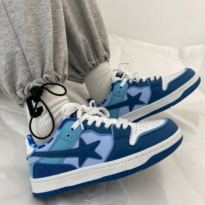 Women Shoes Fashion Classic Sneakers Multicolor Retro Star Skateboard Shoes Couple Students Outdoor Casual Sports Shoes