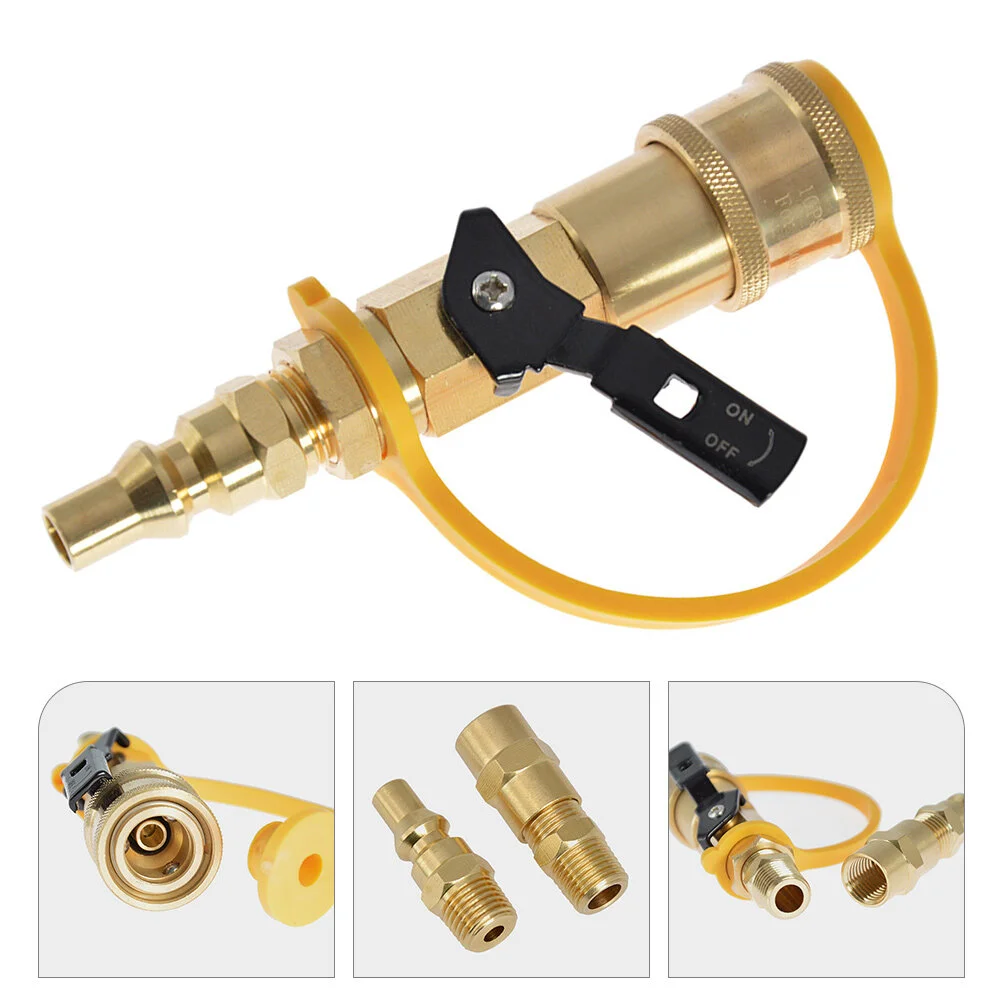 

RV Propane Hookup Grill Accessories Adapter Fitting Hoses Fittings Gas Line 1/4