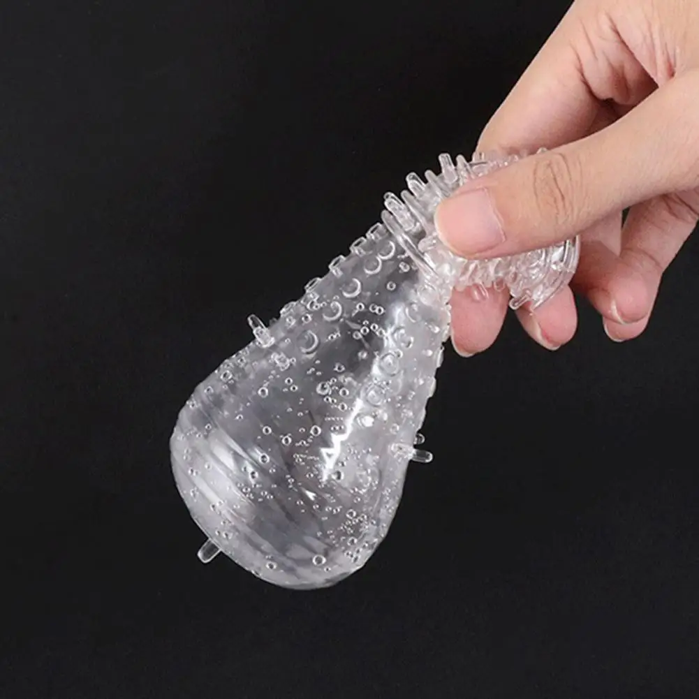 Очень толстый легкий многофункциональный прозрачный удлинитель для пениса