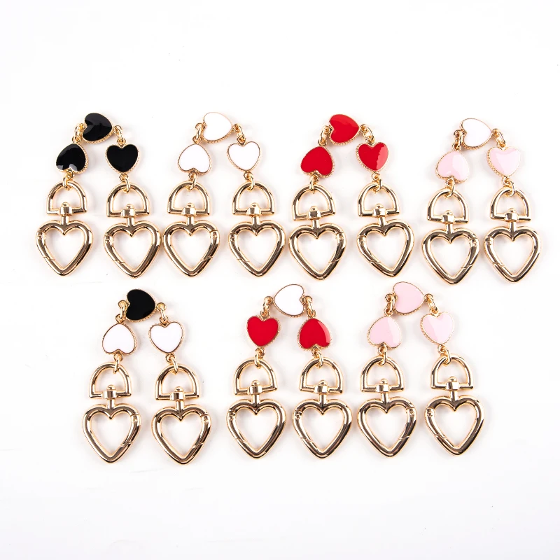 

Bag Chain Strap Extender Replacement Metal Chain For Handle Bag Handbag Heart-shaped Hanging Replacement Chain Bag Accessories