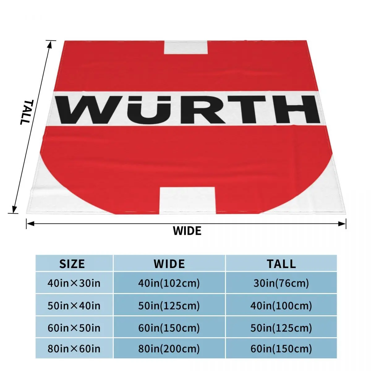 Wurth 115 Теплое плед-одеяло для колен