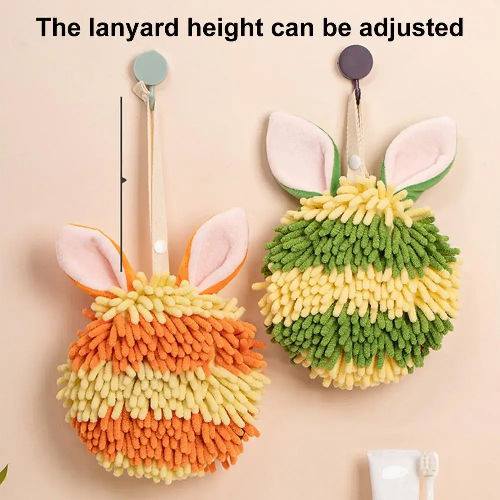 

Kitchen Chenille Hand Towels Bathroom Hand Towel with Hanging Loop Quick Dry Soft Absorbent Microfiber Towels