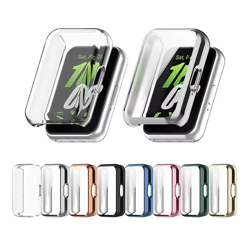 Фото Чехол для Samsung Galaxy Fit 3, защита экрана, аксессуары для умных часов, Универсальный мягкий бампер из ТПУ для Samsung galaxy fit3 №1