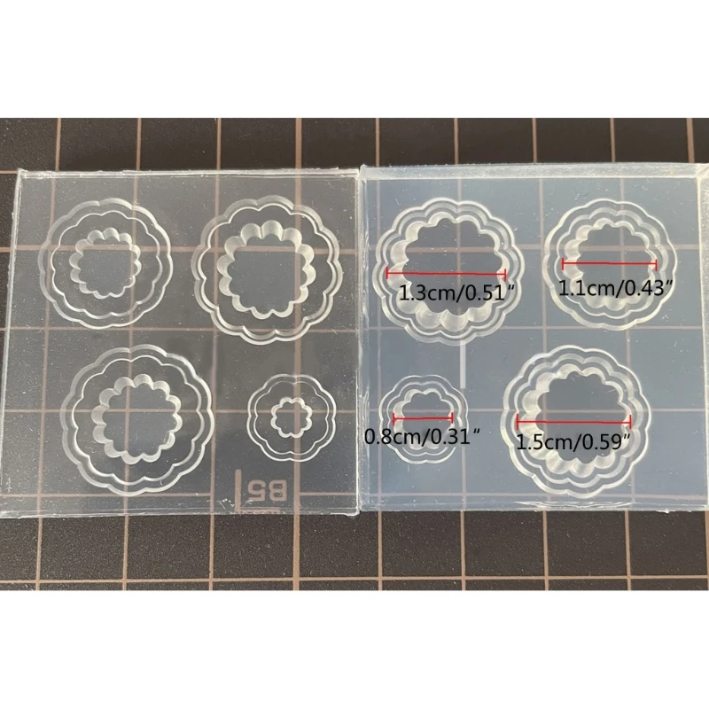 

M2EA Egg Tart Silicone Mold Keychain Pendants Epoxy Resin Molds for DIY Epoxy Resin Crafting Mould Jewelry Making Crafts