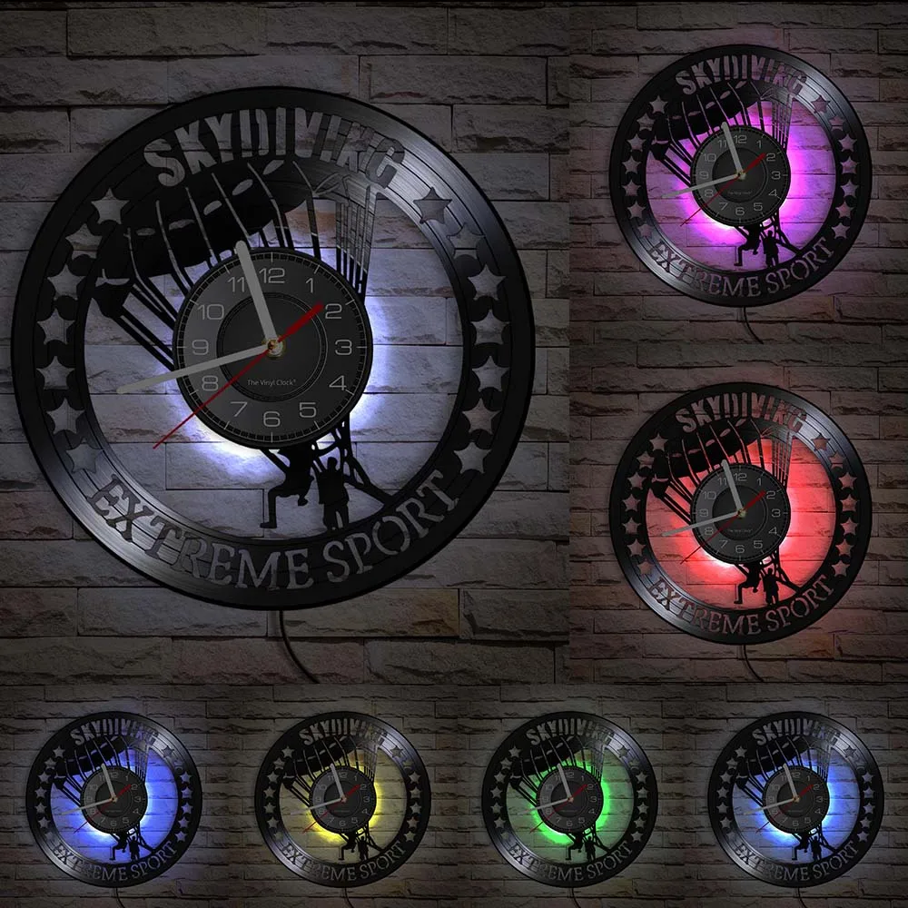 Парашютный дизайн настенные часы армейские художественные Бесплатные летающие