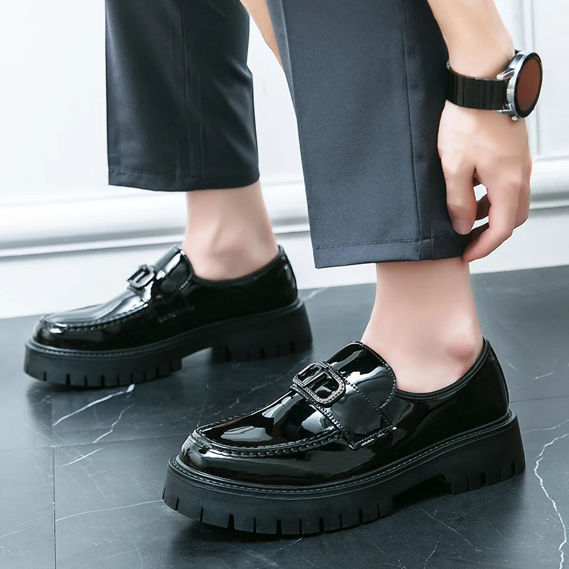 Кожаная обувь Повседневная деловая для мужчин Платье Tenis De Hombre Мокасины Mokasin Caballero