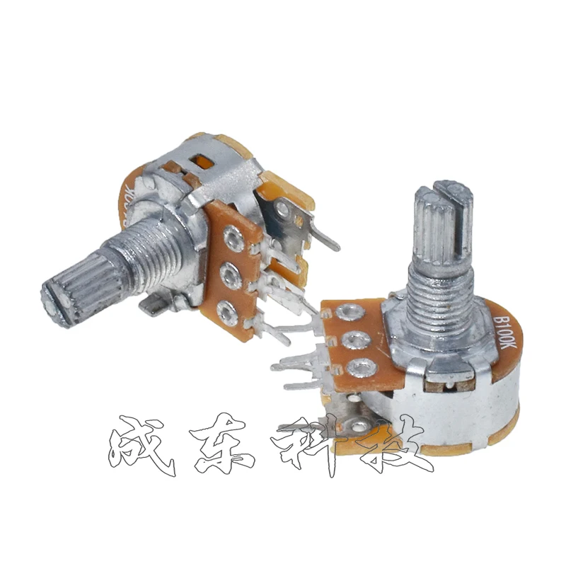 5PCS single band switch WH148 5PIN B10K B50K B100K B500K adjustable resistance carbon film potentiometer |
