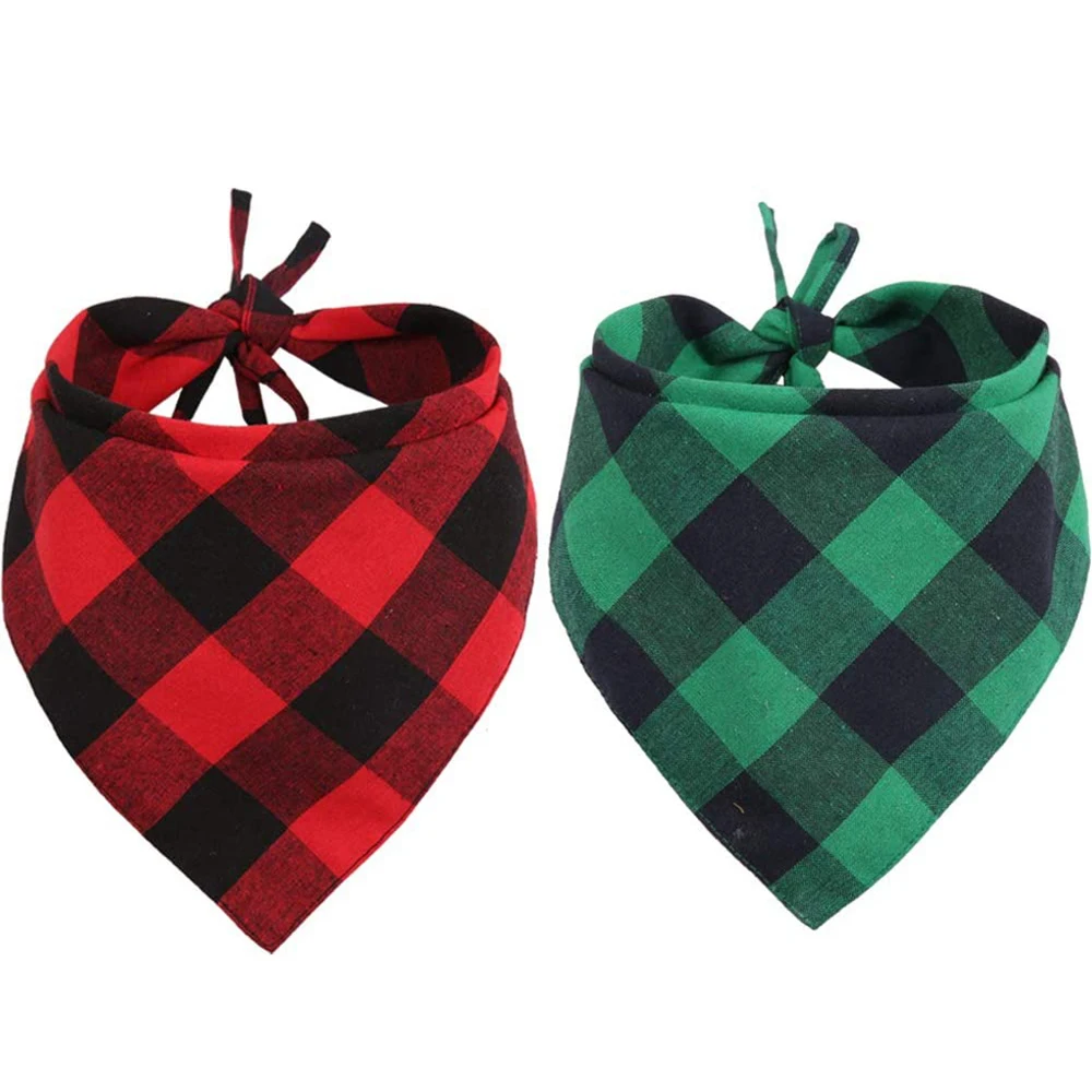 Бандана для собак Рождественский треугольный шарф домашних животных аксессуары