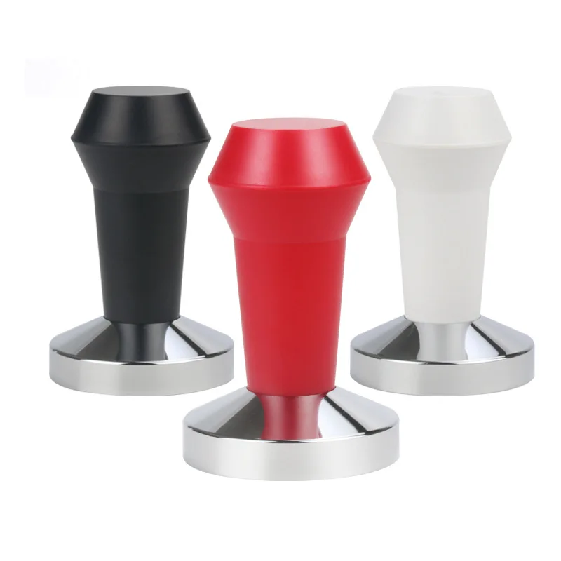 

51/53/58mm Coffee Tamper Balance Constant Force Stainless Steel Coffee Tamper Stretch Handle Threaded Powder Hammer Coffee Tool