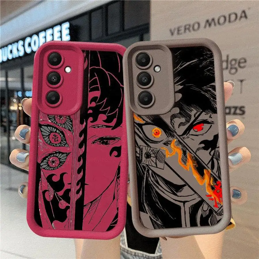 Demon Anime S-Slayer Phone Case for Samsung Galaxy A20 A30 5G A71 A51 A50s A21s 4G A10s A03 A04 A05 A06 Shockproof Cover