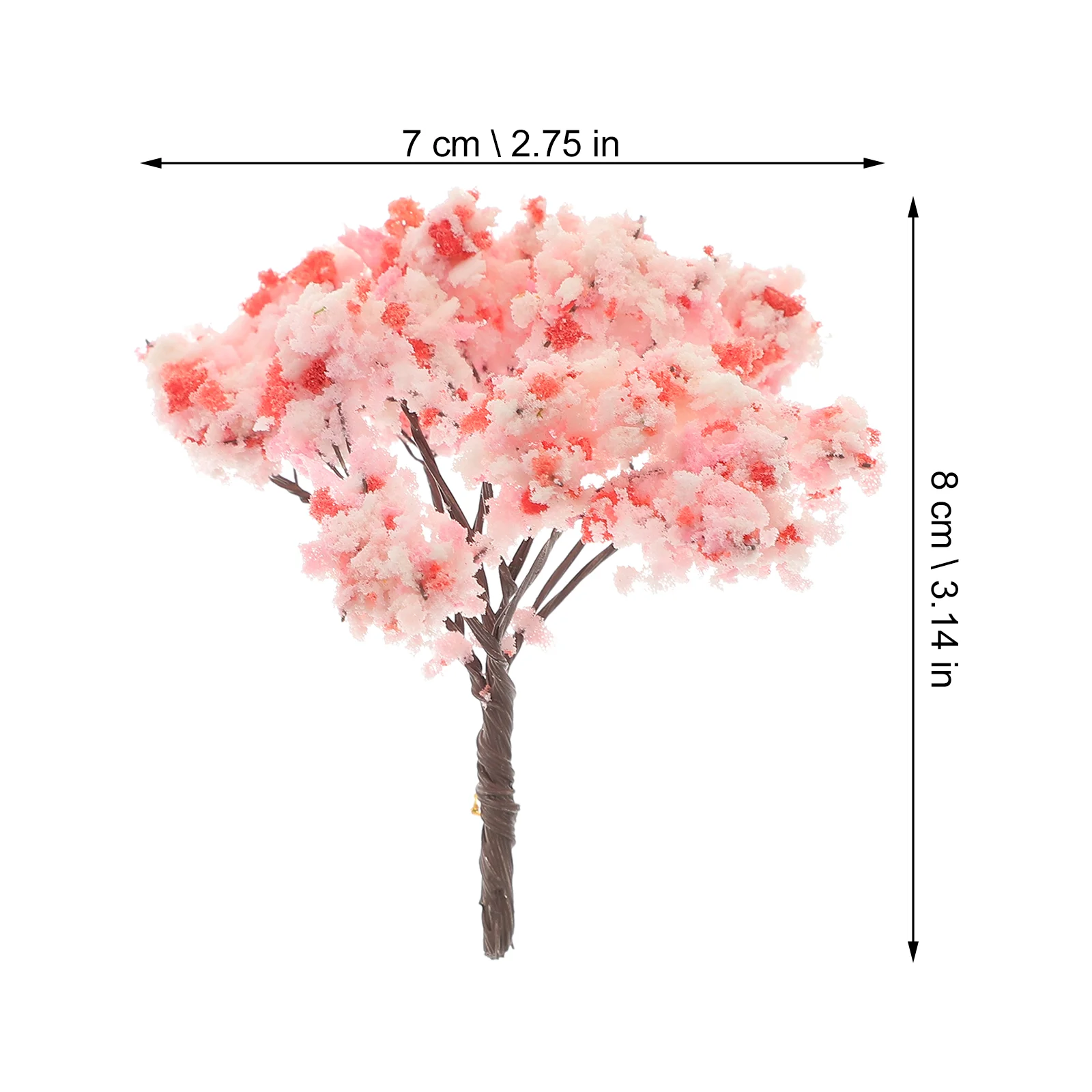 Миниатюрные растения пейзаж модель дерева архитектурный декор вишни человек