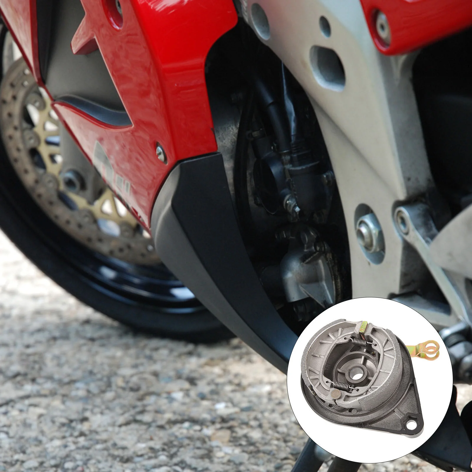 

Hub Drum Assembly Electric Motorcycle Part Brake Pit Bike Back Pad Accessories Mini