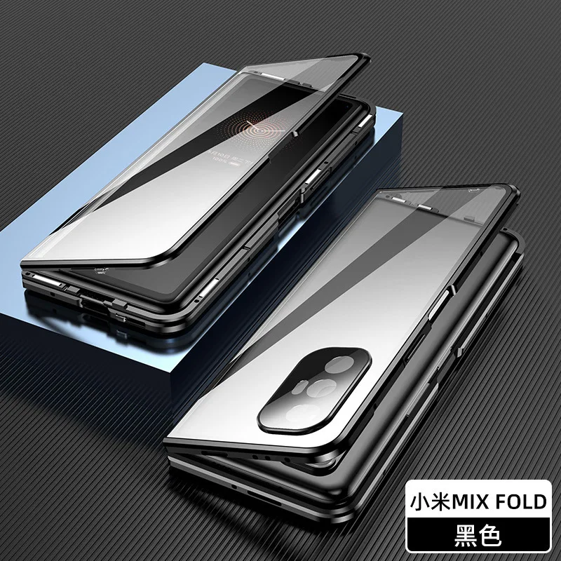 

All inclusiver Protective Double Sided Magnetic Absorption Tempered Glass for Xiao-Mi Mix Fold2 5G Case for Mi Mix Fold 2 Case