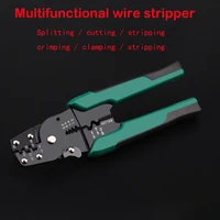 multifunctional wire stripper cutter electrician pliers long nose pliers cable cutter terminal crimping hand tools crimping tool