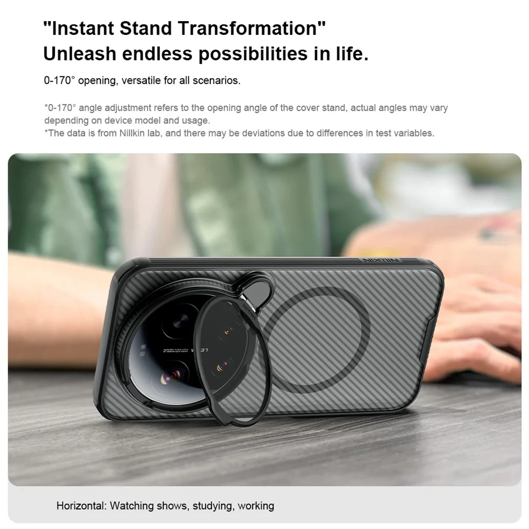 Фото Чехол NILLKIN для Xiaomi 17 Ultra MagSafe, чехол CamShield Prop, магнитный чехол, противоударный держатель для телефона, чехол для камеры для Xiaomi 17Ultra №4
