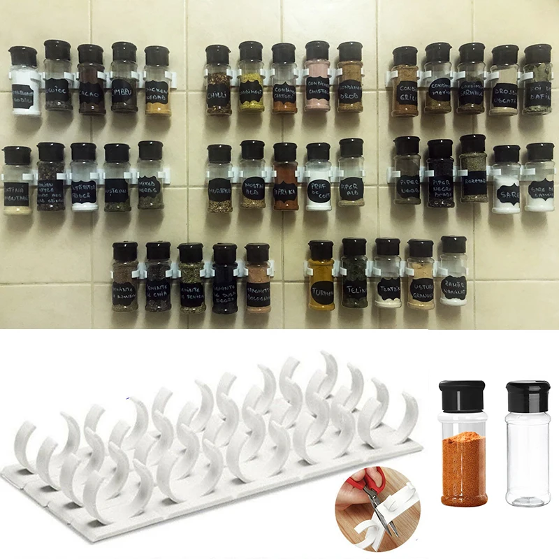 

5/10/15/20PC Jars for Spices Kitchen Salt Shaker 100ML Spice Containers for Condiments Barbecue Seasoning Shaker Bottles