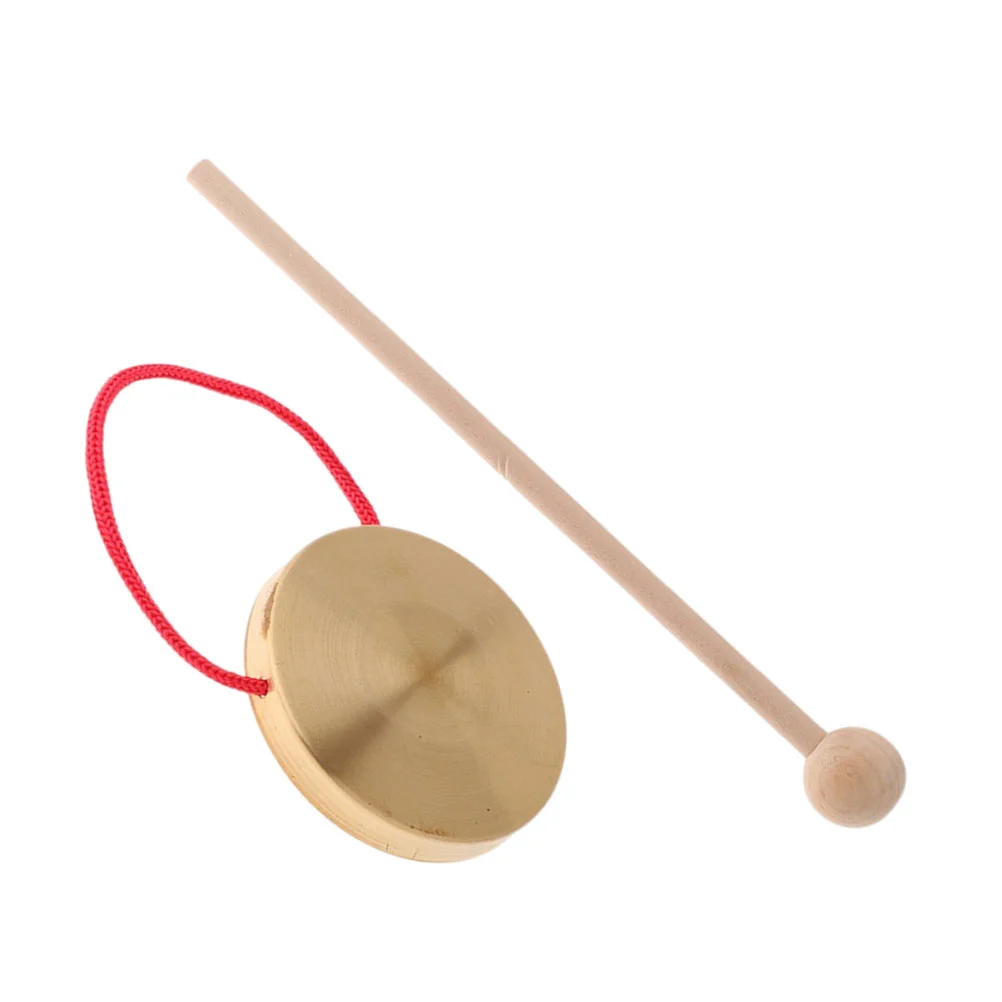 

Gong Mallet Chinese Traditional Music Toy Mini Gong Rayan Toys Kids Small Gong Hand Cymbals Kidult Toys