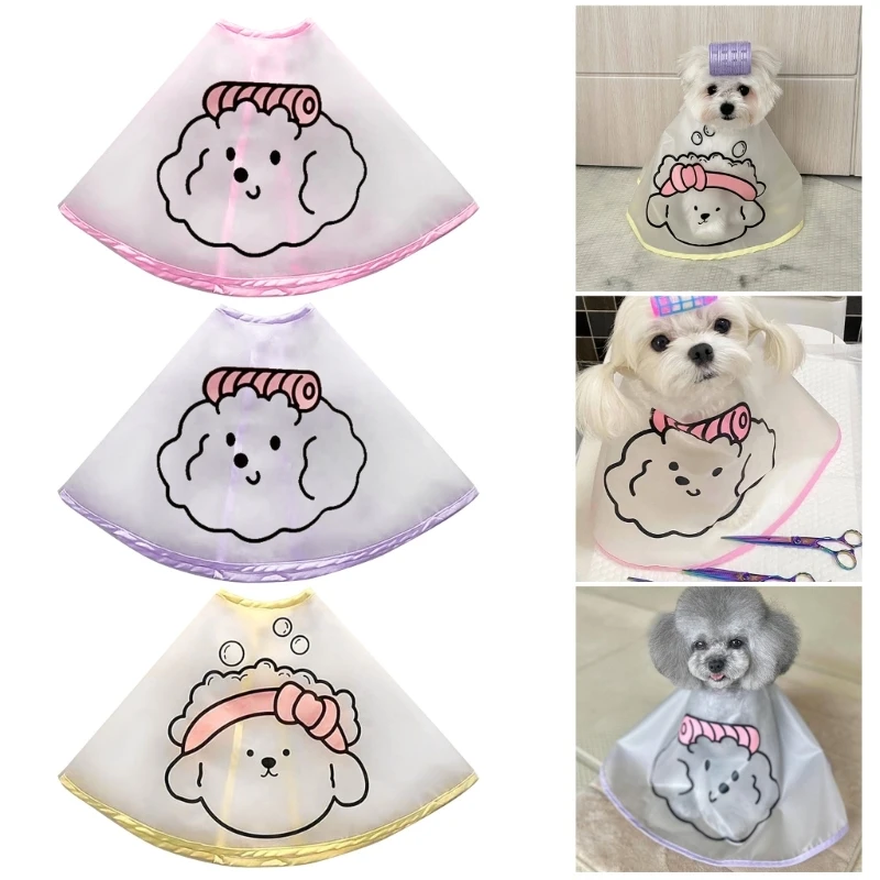 

Waterproof Dogs Grooming Cape for FACIAL Care and Tear Stain Preventions Dropship