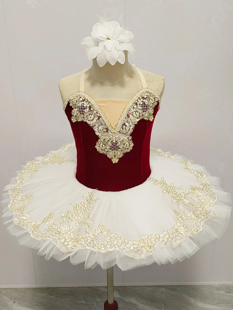 Professional Ballet Tutu Blue Adult Swan Lake Ballet Dance Clothes For Girls Pancake Child Tutu Skirt Women Costumes Ballerina