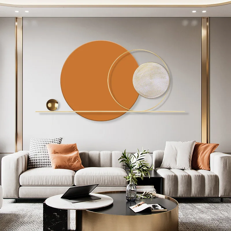 

Living Room Wall Decoration Orange Wall Hanging Sofa Background Wall Hanging Restaurant Wall Decoration