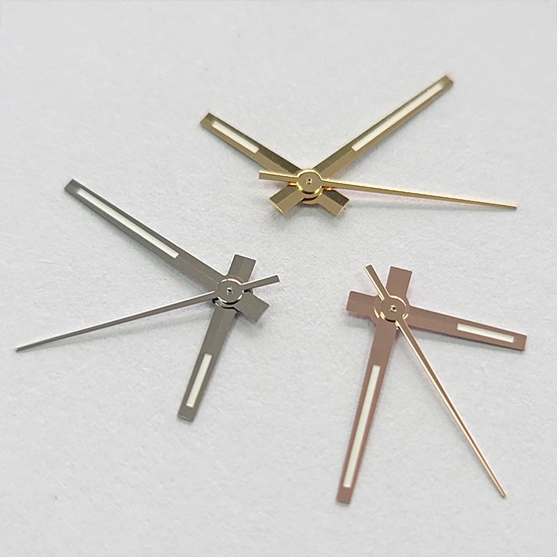 C3 зеленые светящиеся стрелки серебряные