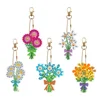 5/6/8pcs Diamond Painting Keychain 5D DIY Special-shaped Full Drill Diamond Embroidery Key Ring Pendant Women Bag Decor Gift 6