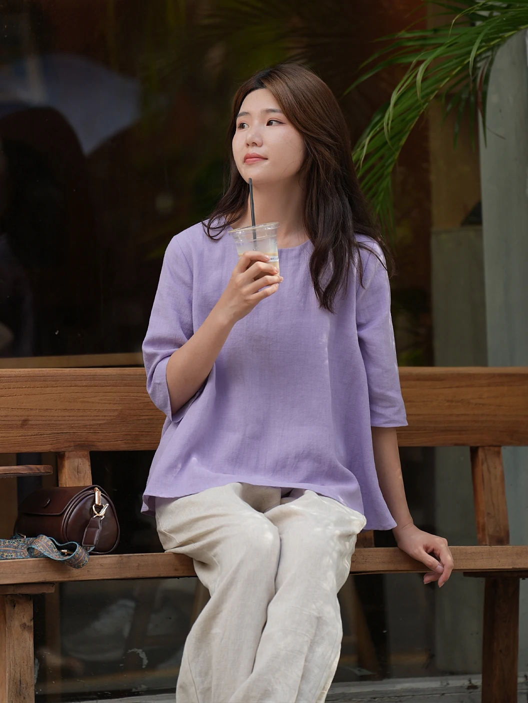 Утренняя домашняя ранняя осень оригинальная классическая дышащая чайная одежда