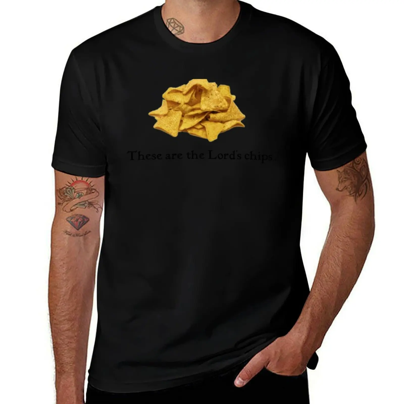 Фото Футболка The Lord's Chips - Design by UMD, летняя повседневная свободная футболка №1