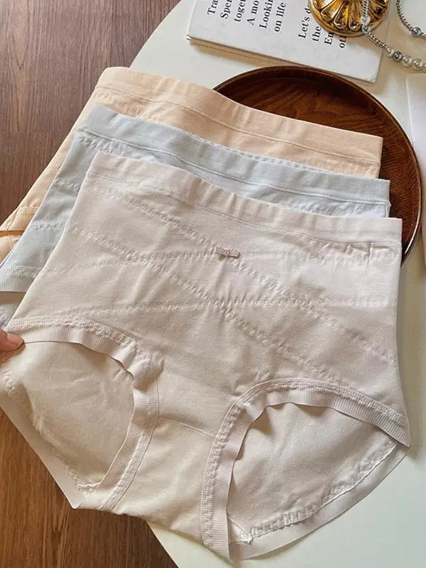 Женское нижнее белье с высокой талией хлопковое удерживающее живот