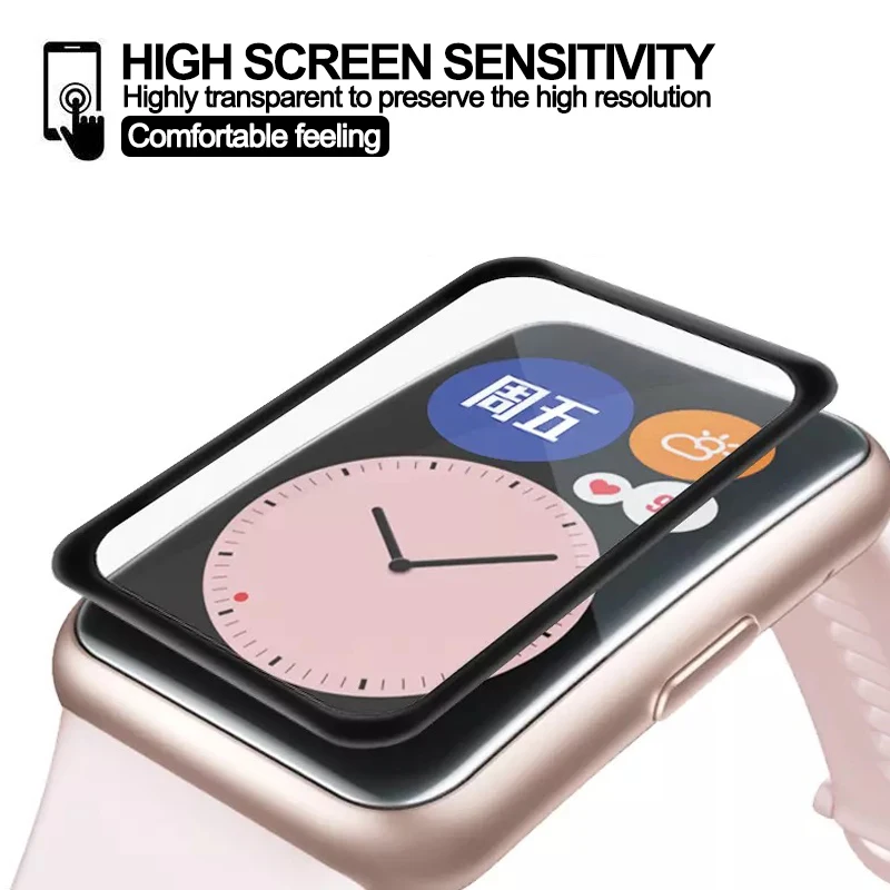 Изогнутая Защитная пленка для экрана Huawei Band 6 7 30D защитная умных часов Watch Fit 2